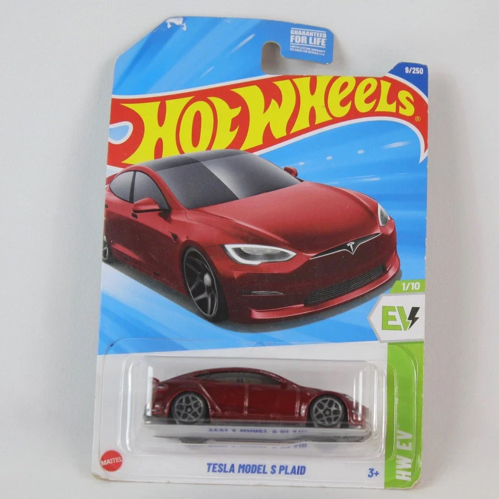 Hot Wheels Red Tesla Model S Plaid Toy Car - NEW